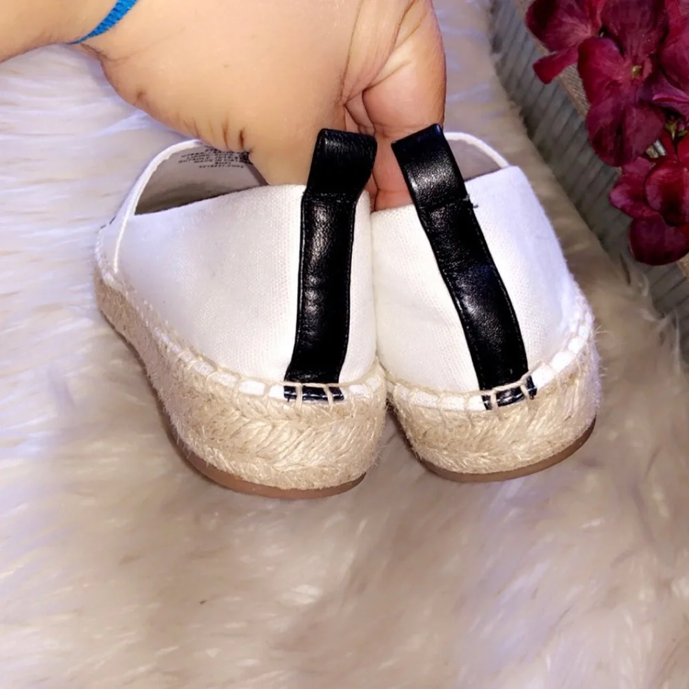 🆕J. CREW Cream Leather Cap Toe Espadrille